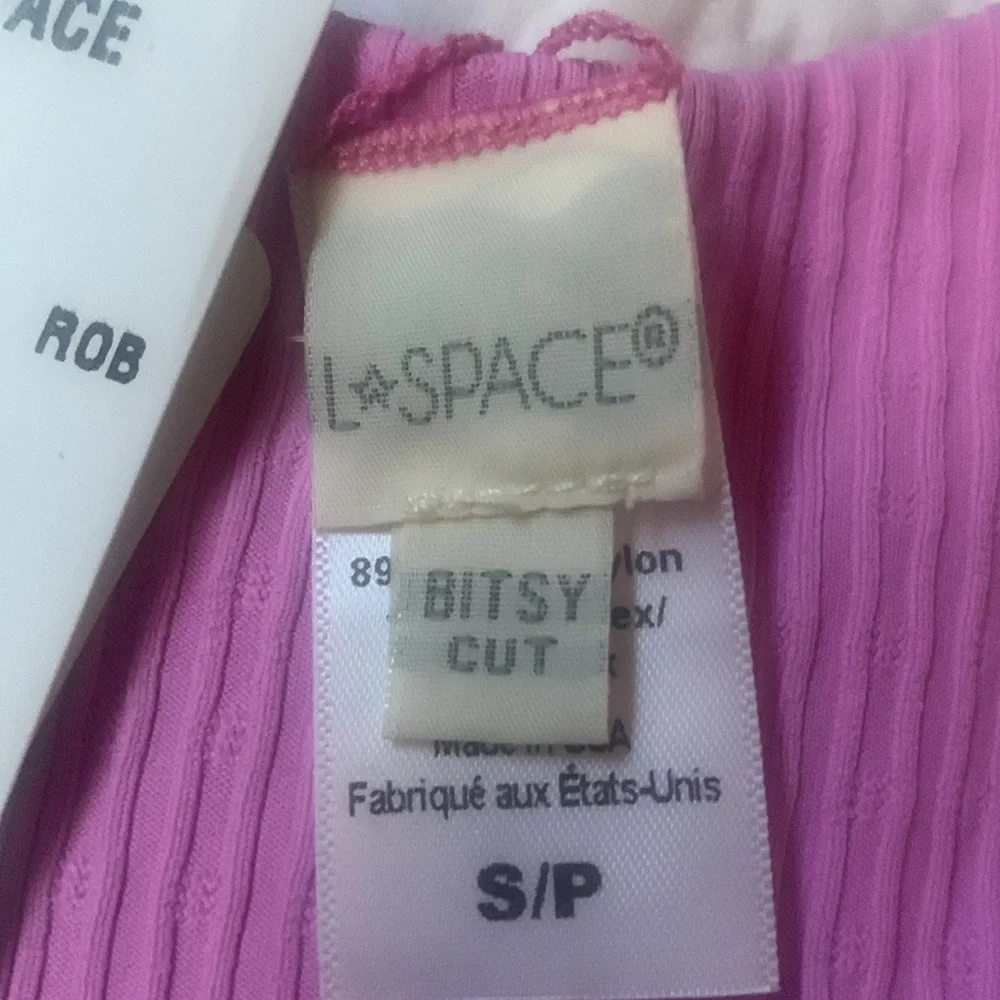 NWT L*Space Swimwear Cabana Bikini Bottom Bitsy Cut in Rosebud